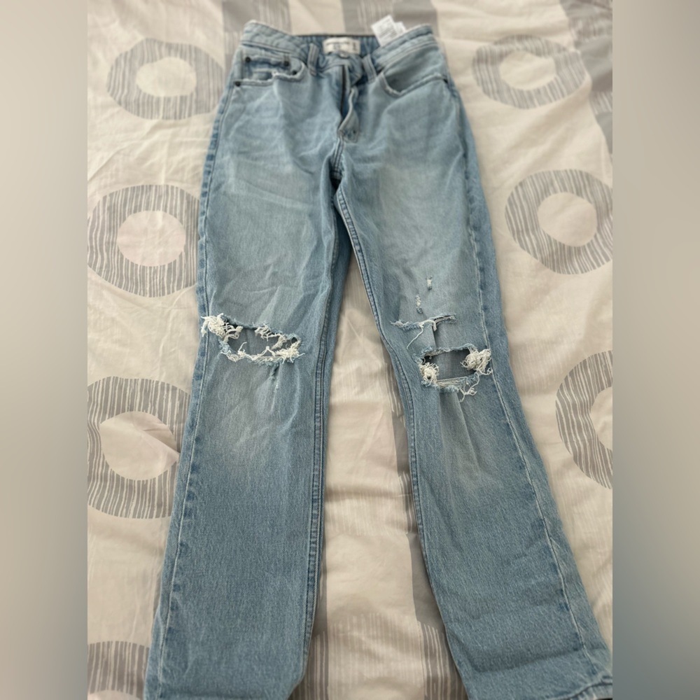 Curve Love Abercrombie and Fitch The Mom High Rise